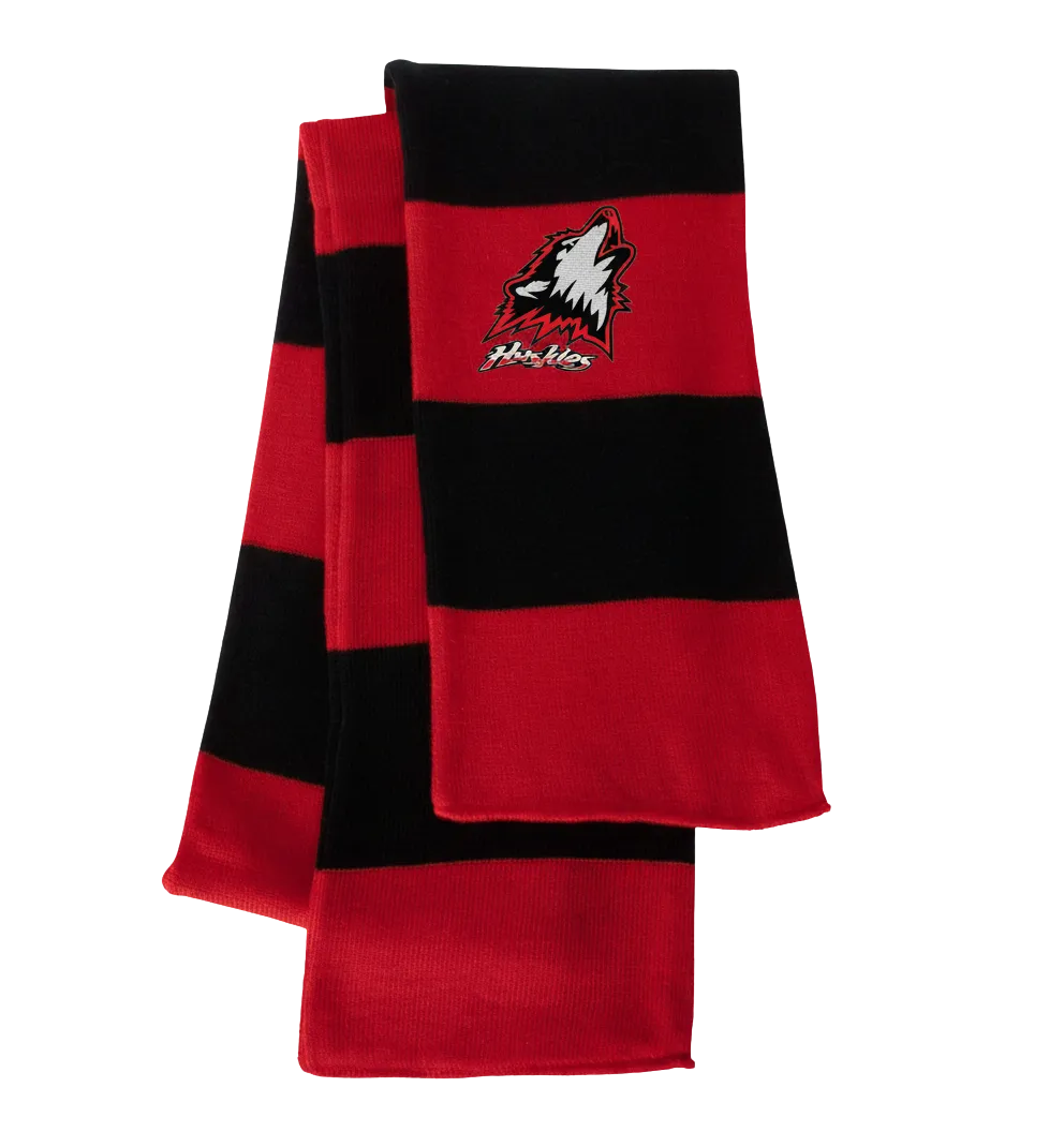 Sportsman Rugby-Striped Knit Scarf - SP02